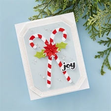 Spellbinders Dies - Candy Canes & Holly